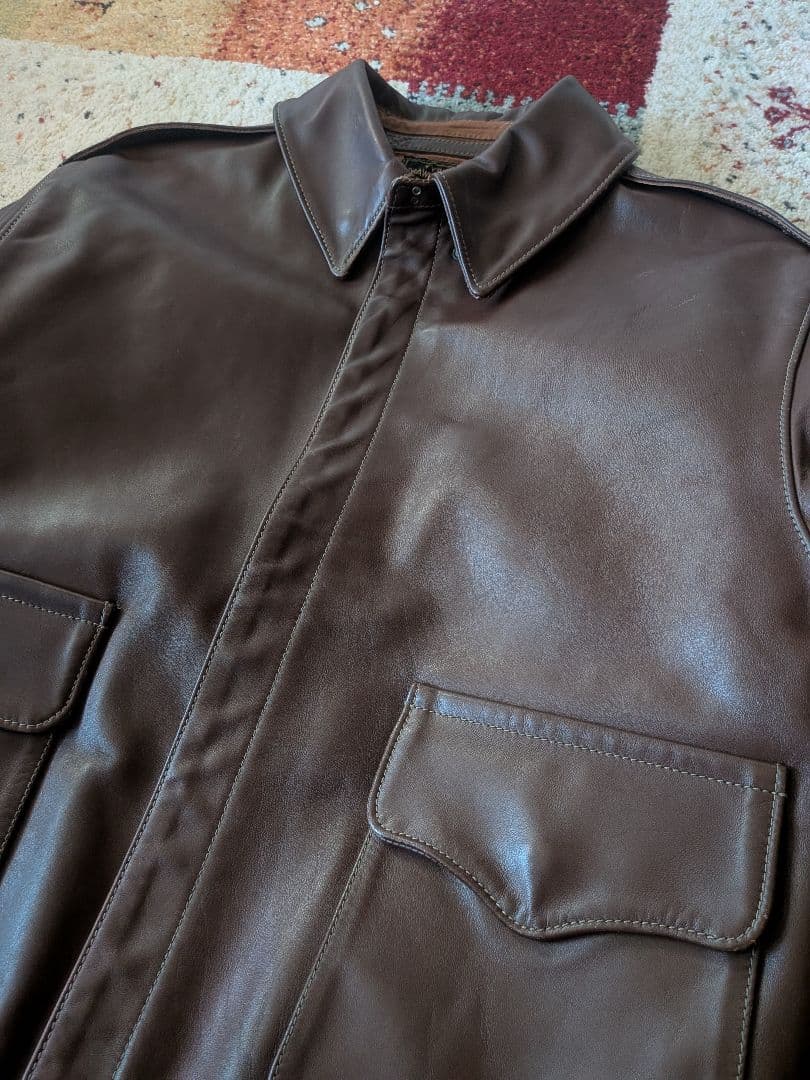 ジャケット・アウター Type A-2 ROUGH WEAR Leather EAST MAN