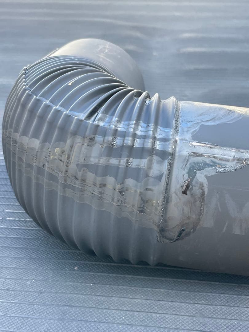 ホンマ製作所 黒耐熱 煙突3本 丸トップ エビ曲 106mm