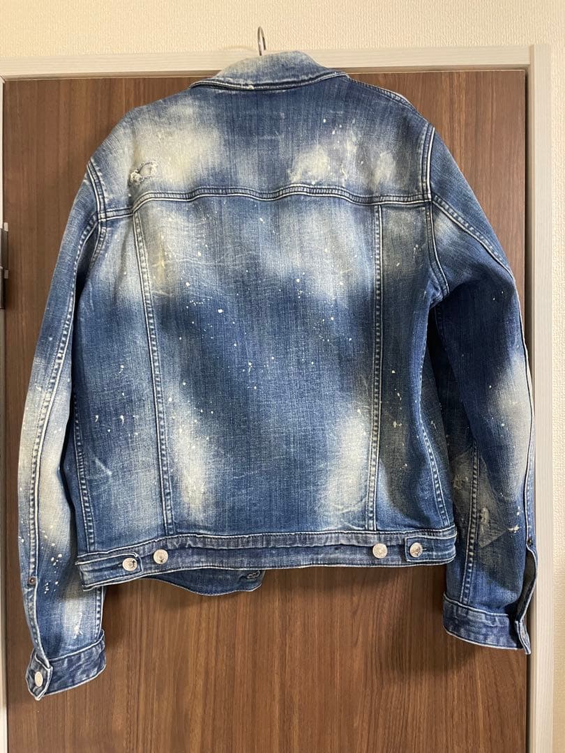 Dsquared2 ディースクエアード デニムジャケット ペイント ダメージ加工