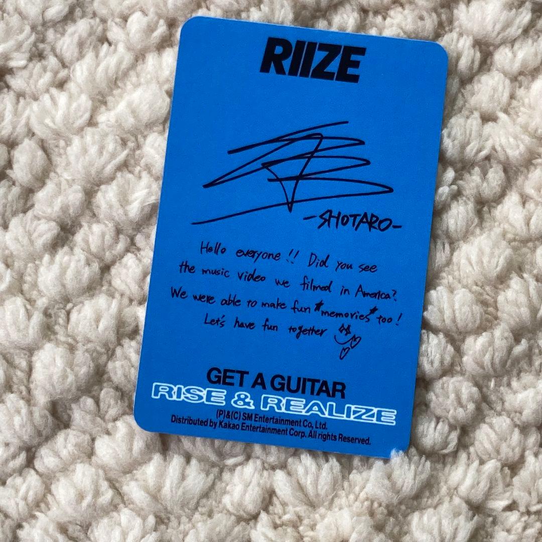 RIIZE B&N US get a guitar ショウタロウ トレカ