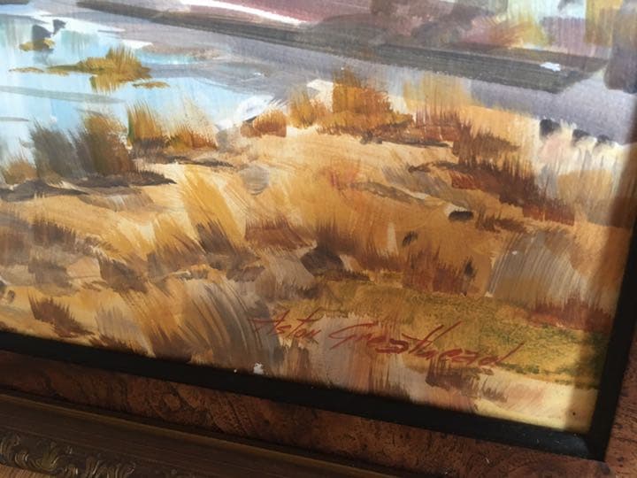 絵画　美術品　Aston Greathead アストングレートヘッド　タスマニア