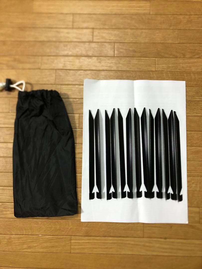 DOD ONE POLE (S) キャンプテント 黒　グランドシート付属