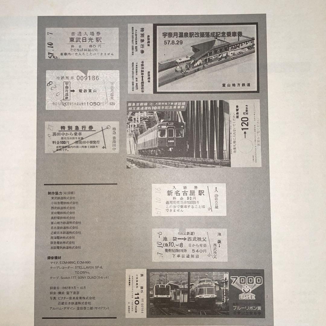 鉄道サウンド大百科/アナログレコード盤
