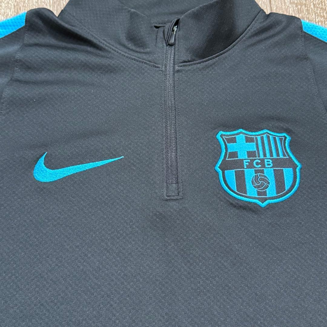 美品 Nike FC Barcelona ハーフジップジャージ ドリルトップ M