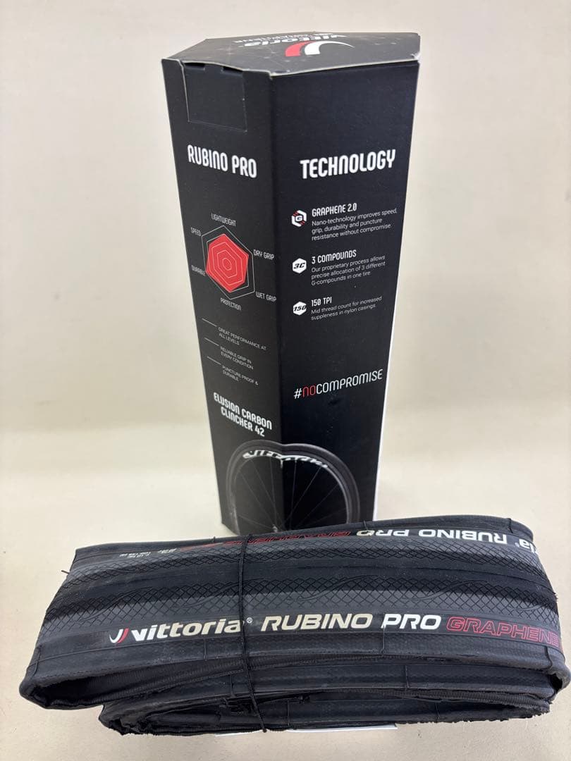 349【新品】 vittoria　RUBINO PRO　クリンチャータイヤ　2本