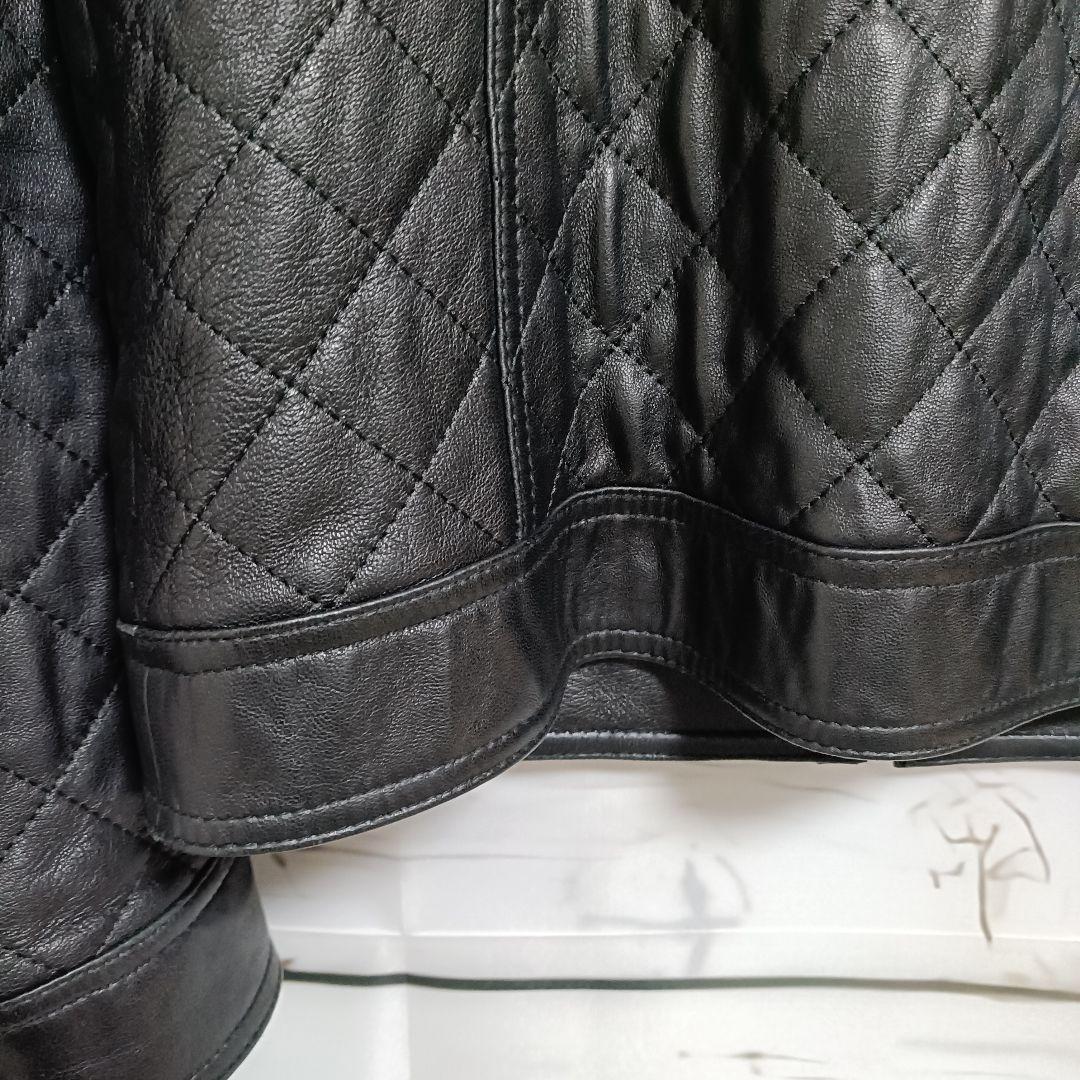 レザージャケット 羊革 【美品】 ライダース ブラック