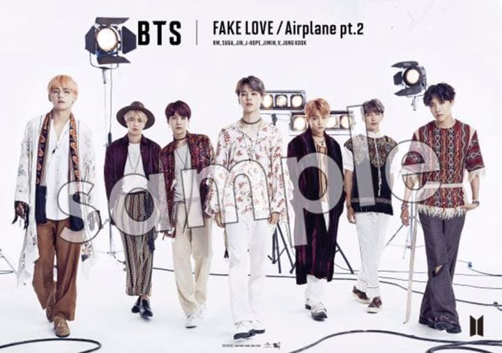BTS【FAKE LOVE/Airplane pt.2】４形態＆ポスター付き