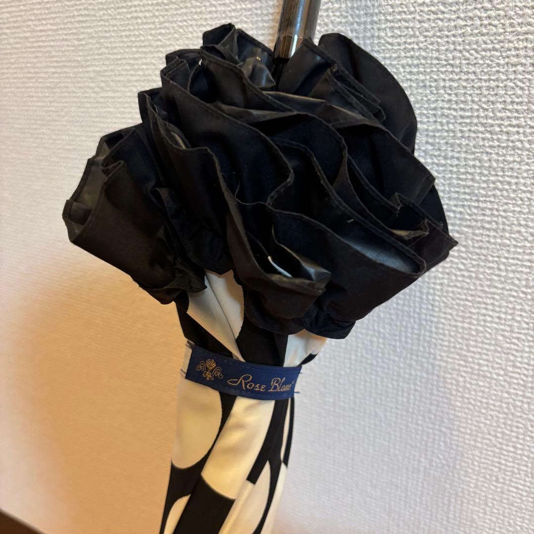 芦屋ロサブラン　ドット　日傘　 100%完全遮光