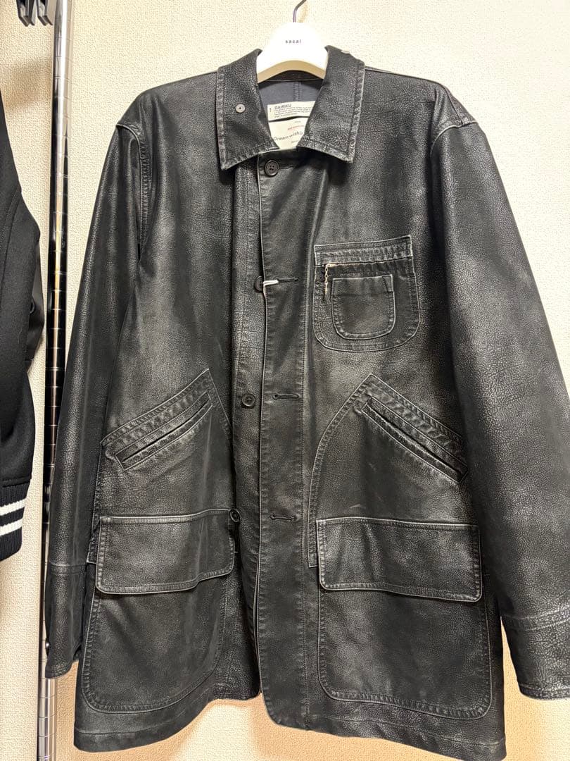 新品 DAIRIKU フェイクレザー ハンティングジャケット ダイリク