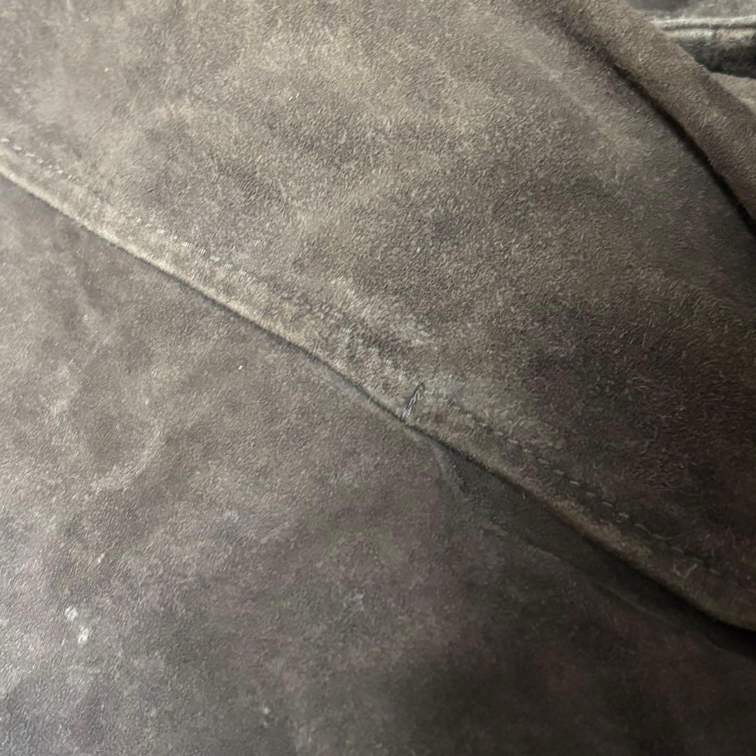 希少 Brooks Brothers 羊革 レザー スエードシャツ ジャケット