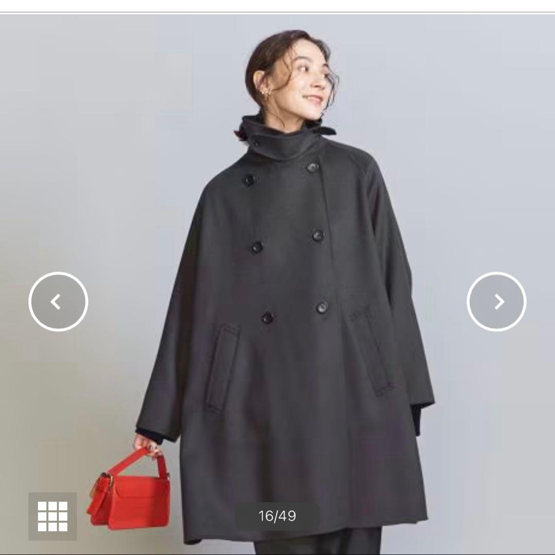 リバー ポンチョコート 23FW ダークグレー
