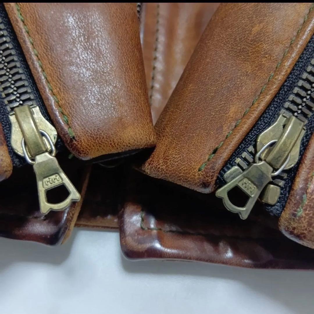 m*i様 再出品超希少 34 OLD VANSON ENFシングルライダース ホ