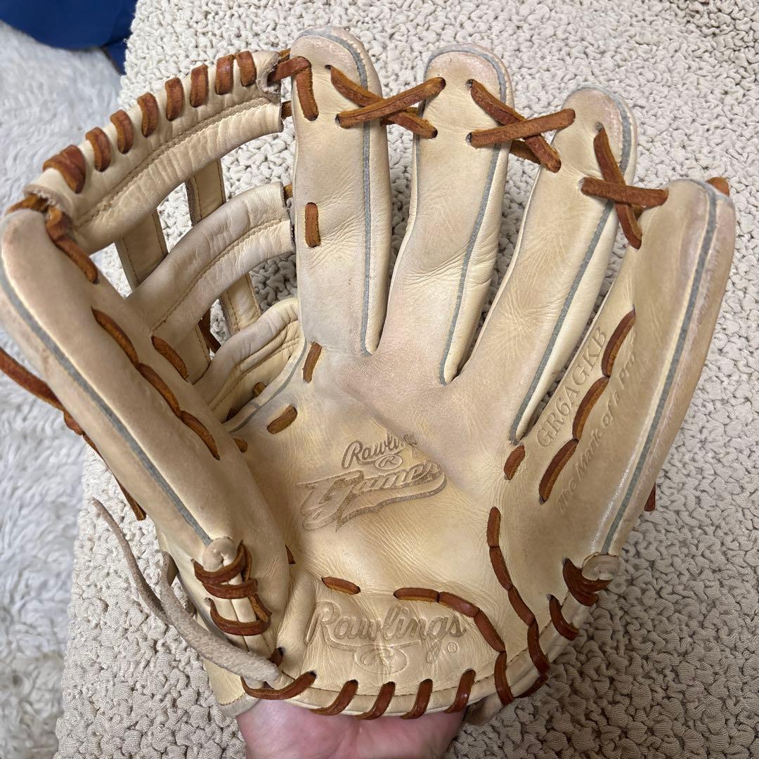 美品Rawlings ローリングス 軟式グローブ 外野用GR5AGK75 草野球