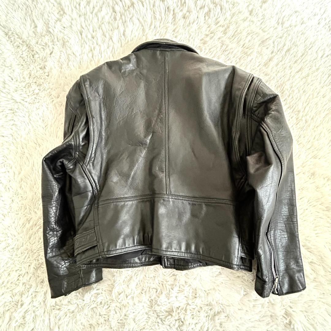 ライダースジャケット　ダブルライダース　本革　 レザージャケット カウレザー