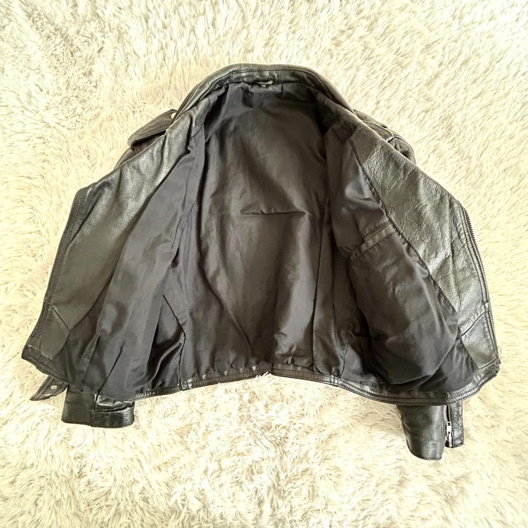 ライダースジャケット　ダブルライダース　本革　 レザージャケット カウレザー