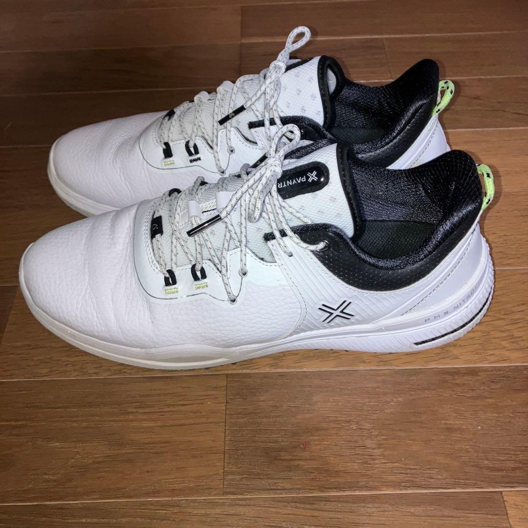 美品 ペインター ゴルフシューズ　X002LE White/Black 9