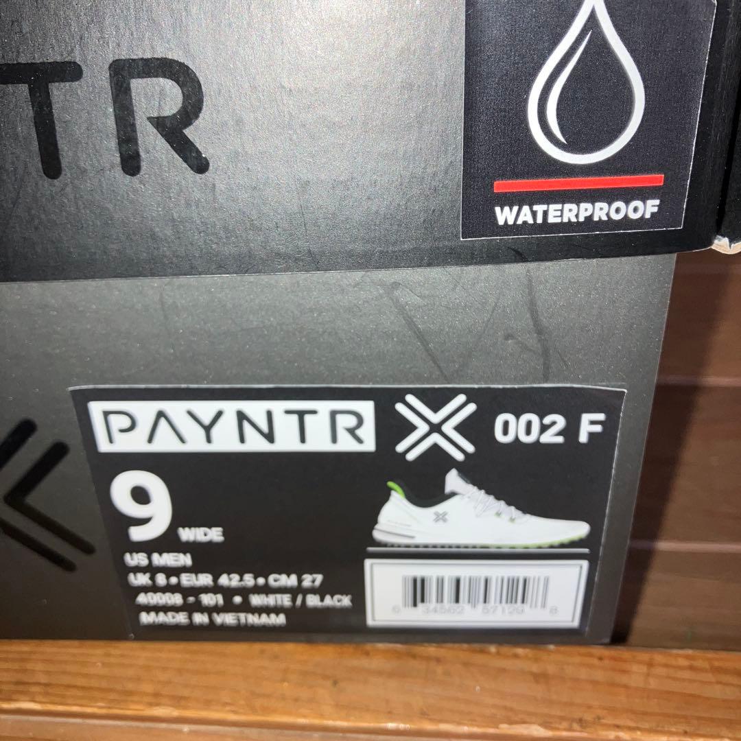 美品 ペインター ゴルフシューズ　X002LE White/Black 9