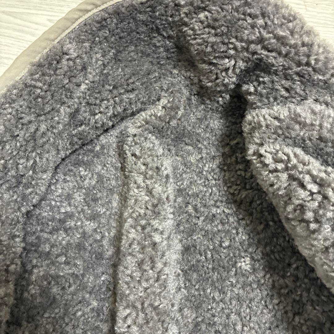 タグ付き新品　DOUDOU 【WEB限定】ツイル×ボアリバーシブルベスト