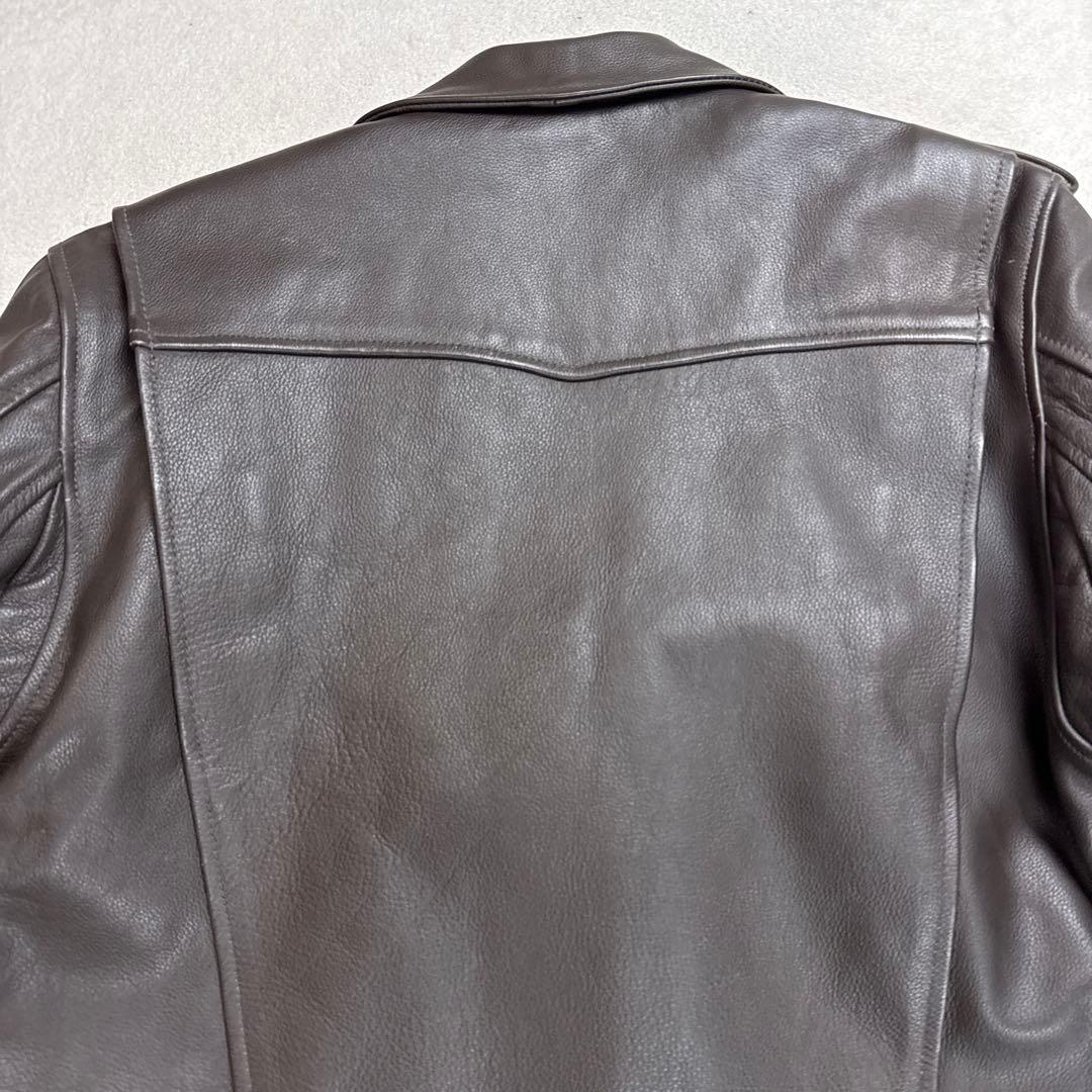 リューグーレザーズ　大きいサイズ　牛革レザーダブルライダースジャケット XL美品