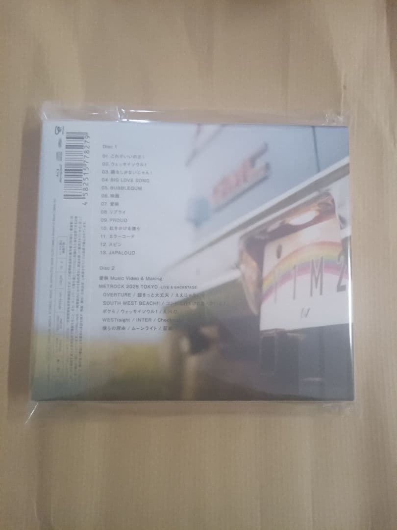 唯一無二初回限定盤BBlu-ray付特典ステッカー付