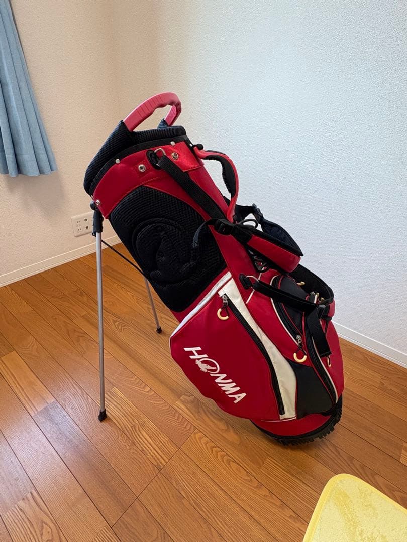 HONMA スタンドバッグ レッド 4仕切り