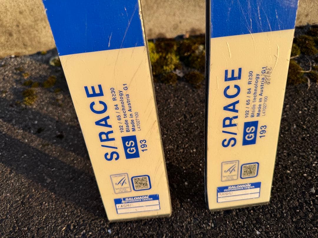 スキー SALOMON S-RACE GS193cm ICON 24