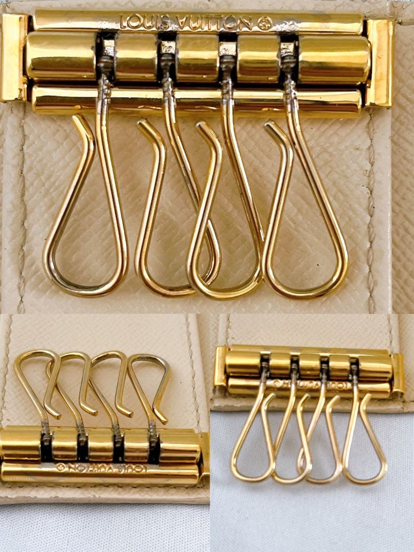 【まるる】付属品あり ルイヴィトン ダミエ アズール ミュルティクレ4