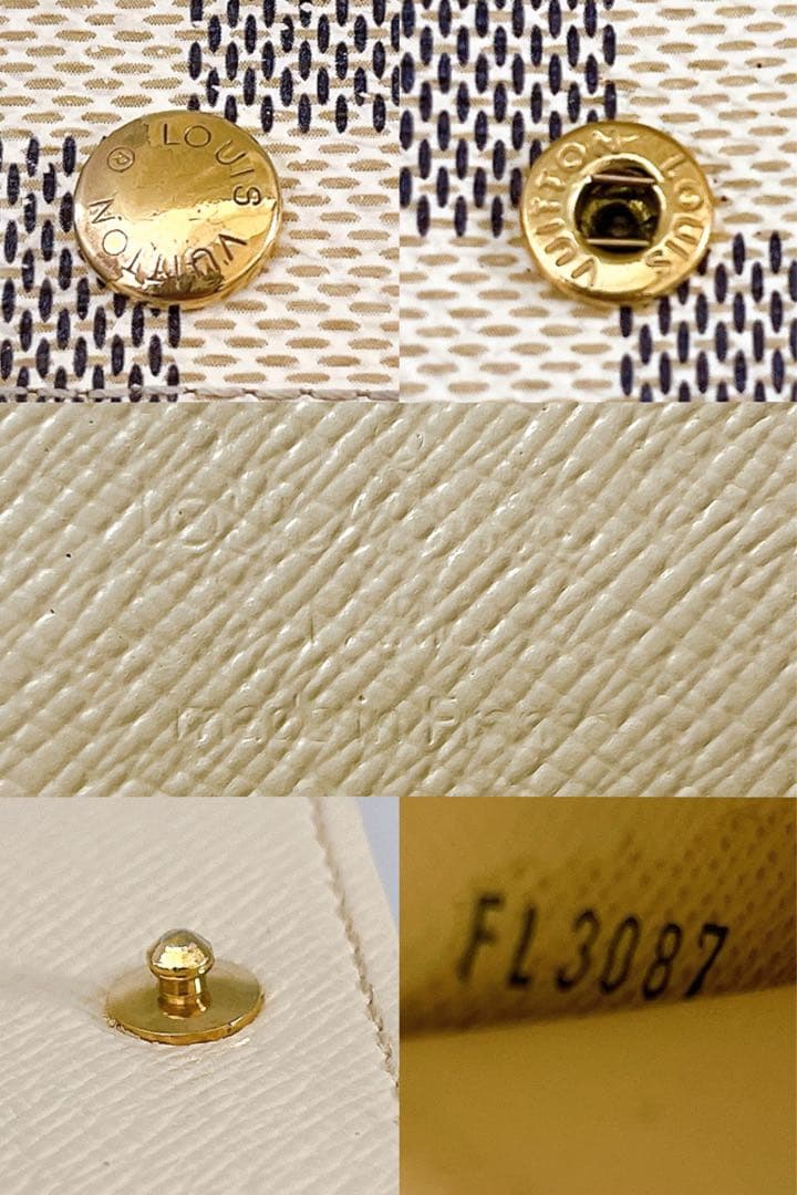 【まるる】付属品あり ルイヴィトン ダミエ アズール ミュルティクレ4