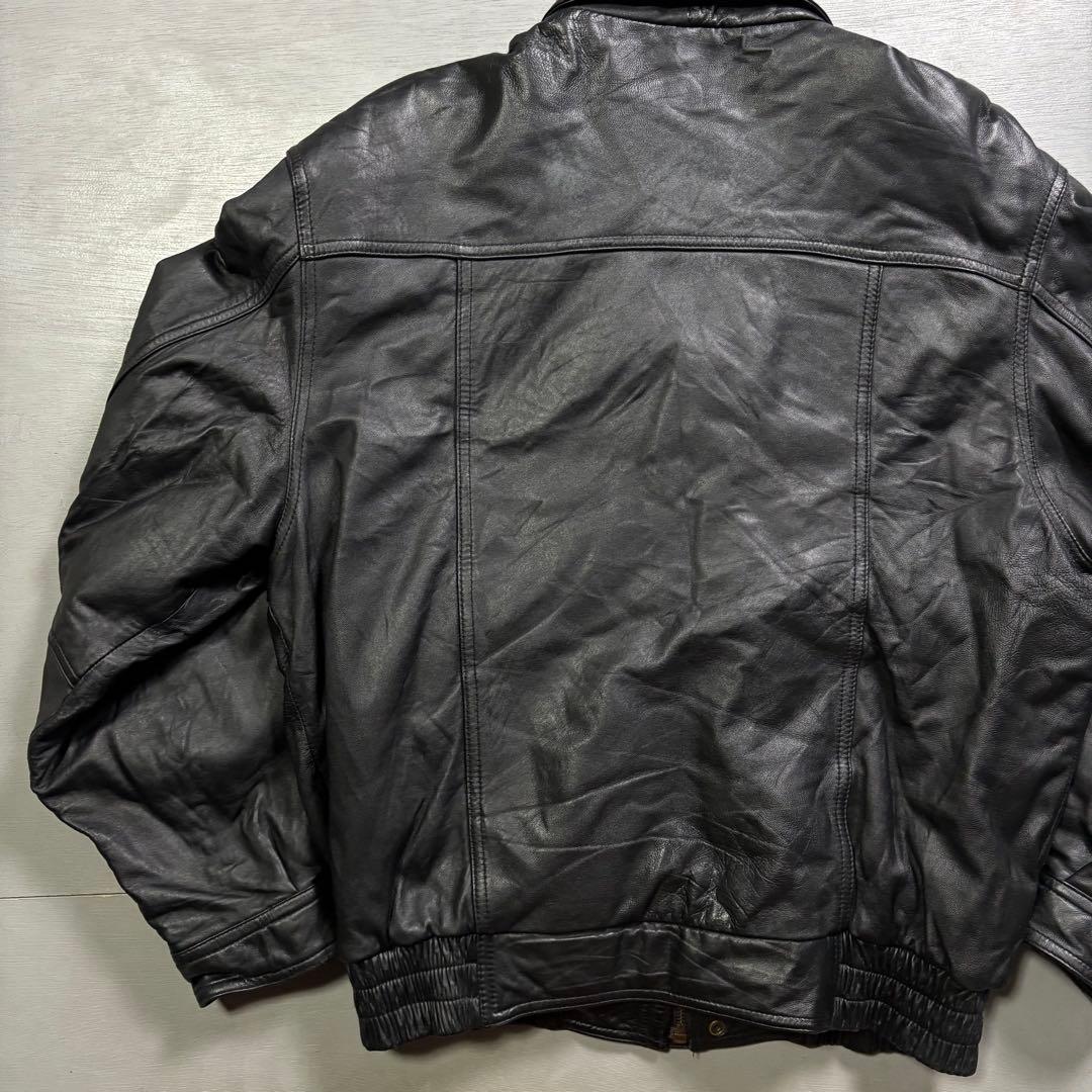 vintage A-2 レザージャケット　ラムレザー　羊革　短丈　ショート丈　M