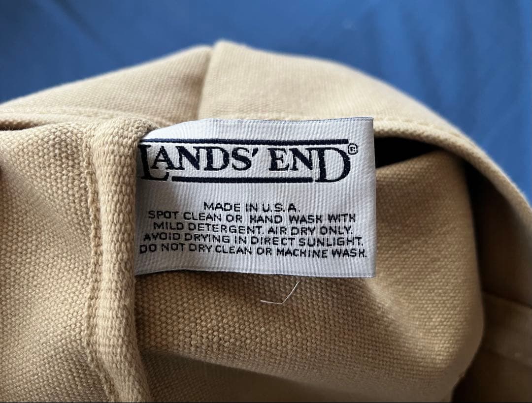 3*0様 ヴィンテージ Lands' End キャンバス トートバッグ 大型