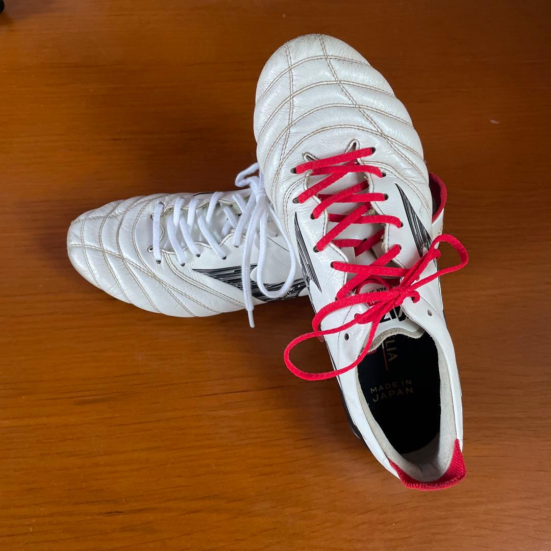 か*ん様 モレリアネオ4 Mizuno サッカーシューズ スパイク ホワイト/レ