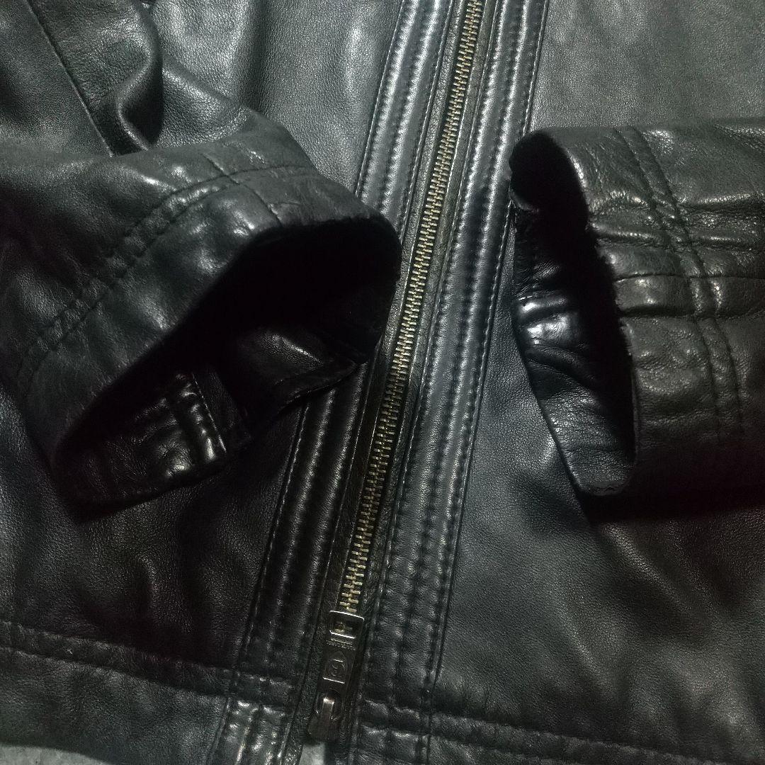 ブラックレーベルクレストブリッジ ライダース レザージャケット 革ジャン 春