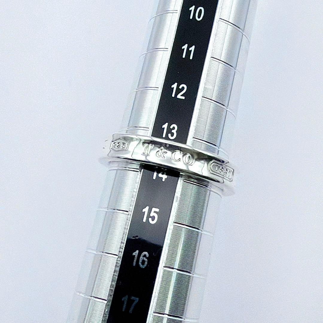 極美品 新品仕上げ ティファニー 1837 ナロー リング 14号 SV925