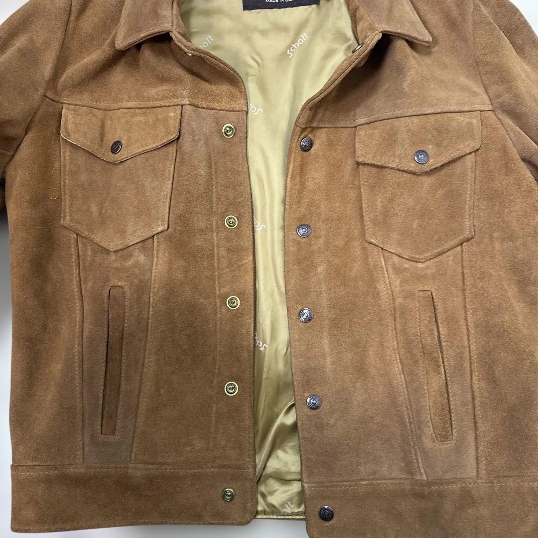 Schott スエードジャケット ブラウン サイズ40