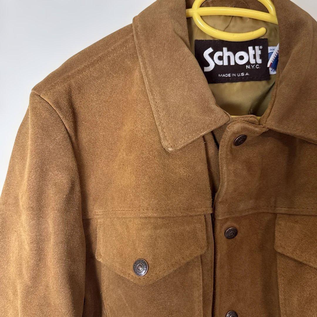 Schott スエードジャケット ブラウン サイズ40