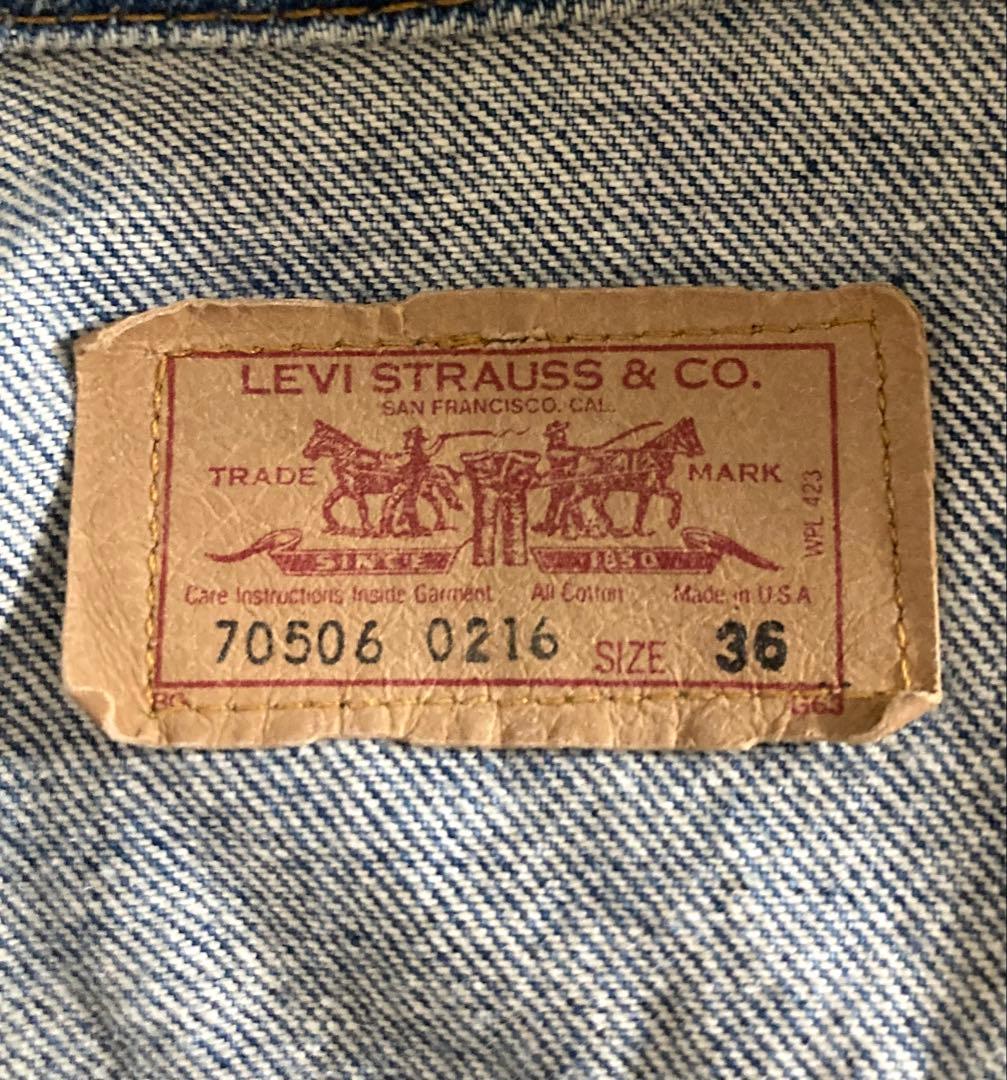 希少‼︎ 入手困難‼︎ 80s USA製 Levi’s 70506 デニムジャケット