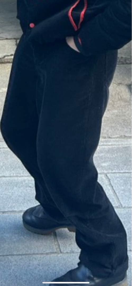 オ*カ様 Stussy big olコーデュロイパンツ ブラック 30