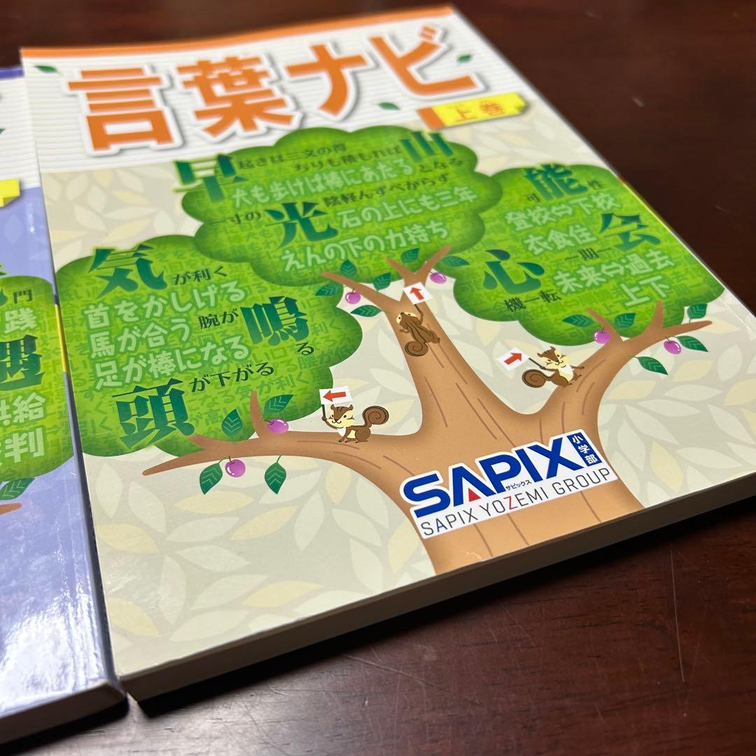 17-19ら　SAPIX サピックス　言葉ナビ 上巻・下巻セット 重要教材