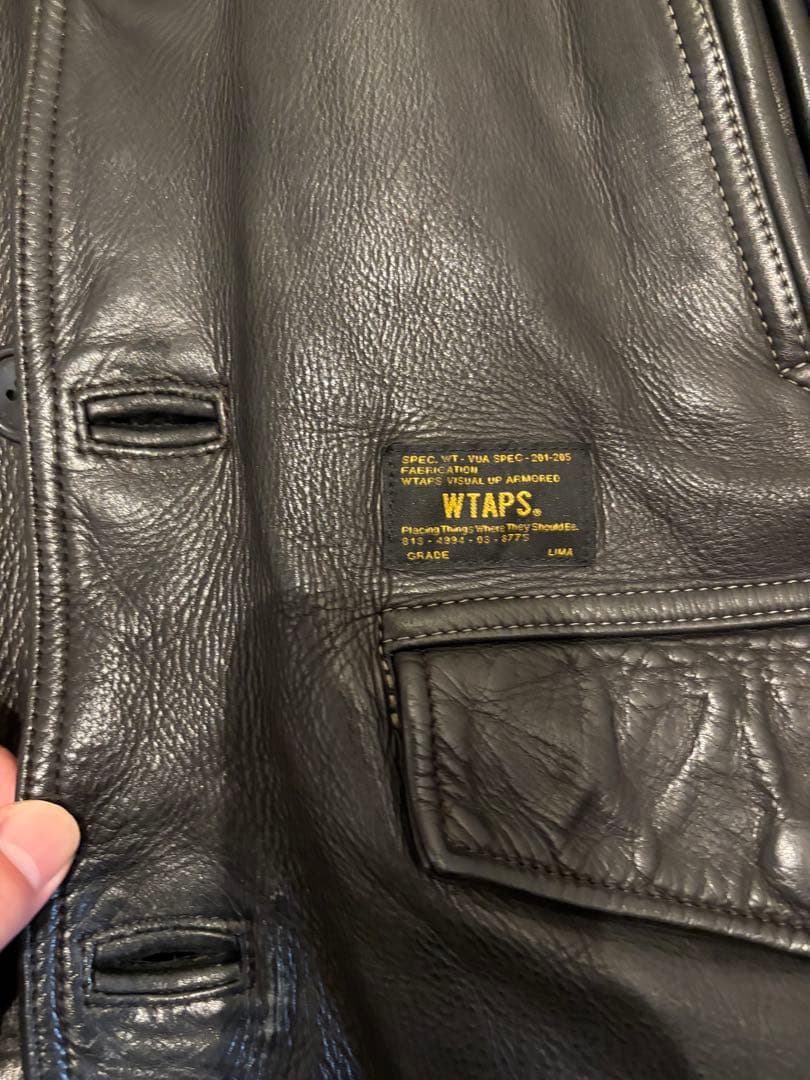 wtaps ホースハイドレザーカーコート定価21万　村上淳着用