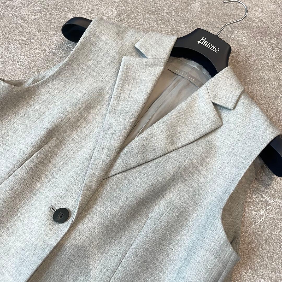 美品★セオリーリュクス　OLIN NEW SAXONY ロングジレ　38