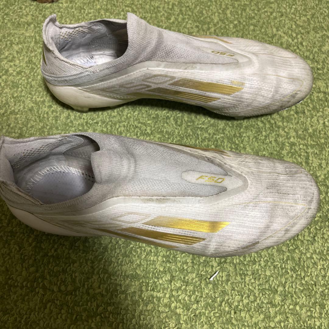 adidas f50 elite FG ホワイトゴールド紐なし27cm 希少