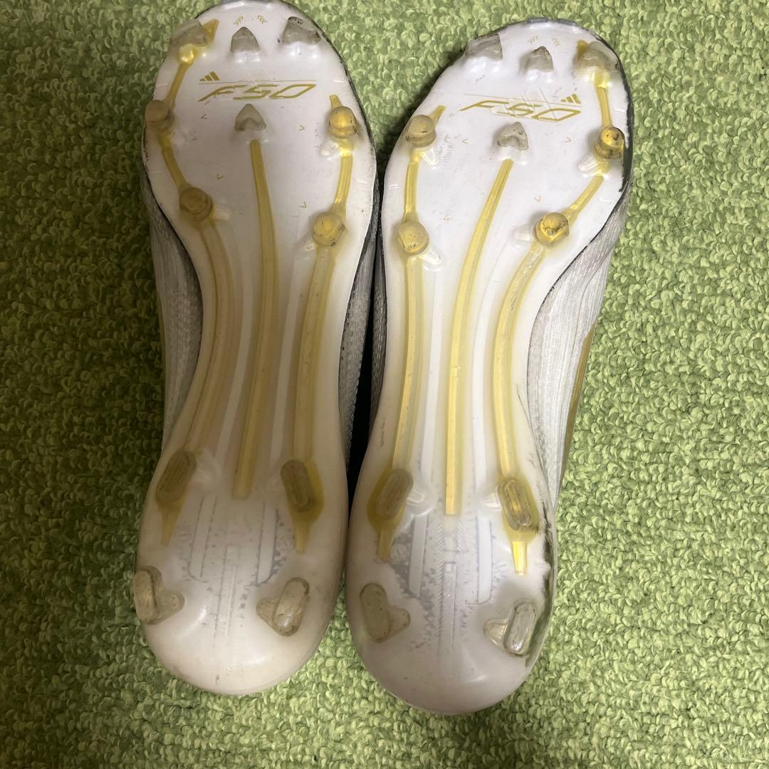 adidas f50 elite FG ホワイトゴールド紐なし27cm 希少