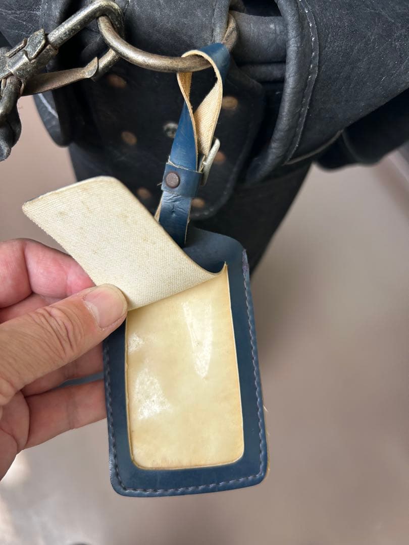 【希少】40年前海外購入 象革製ゴルフバッグ ※ヴィンテージ品