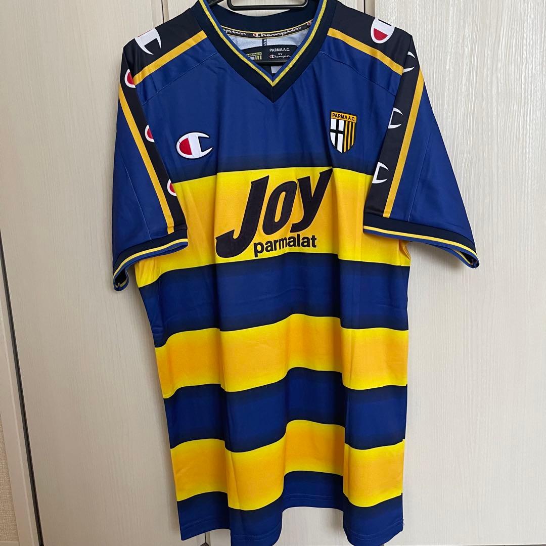パルマ2001/02中田ホーム　サッカーユニフォームParma NAKATA