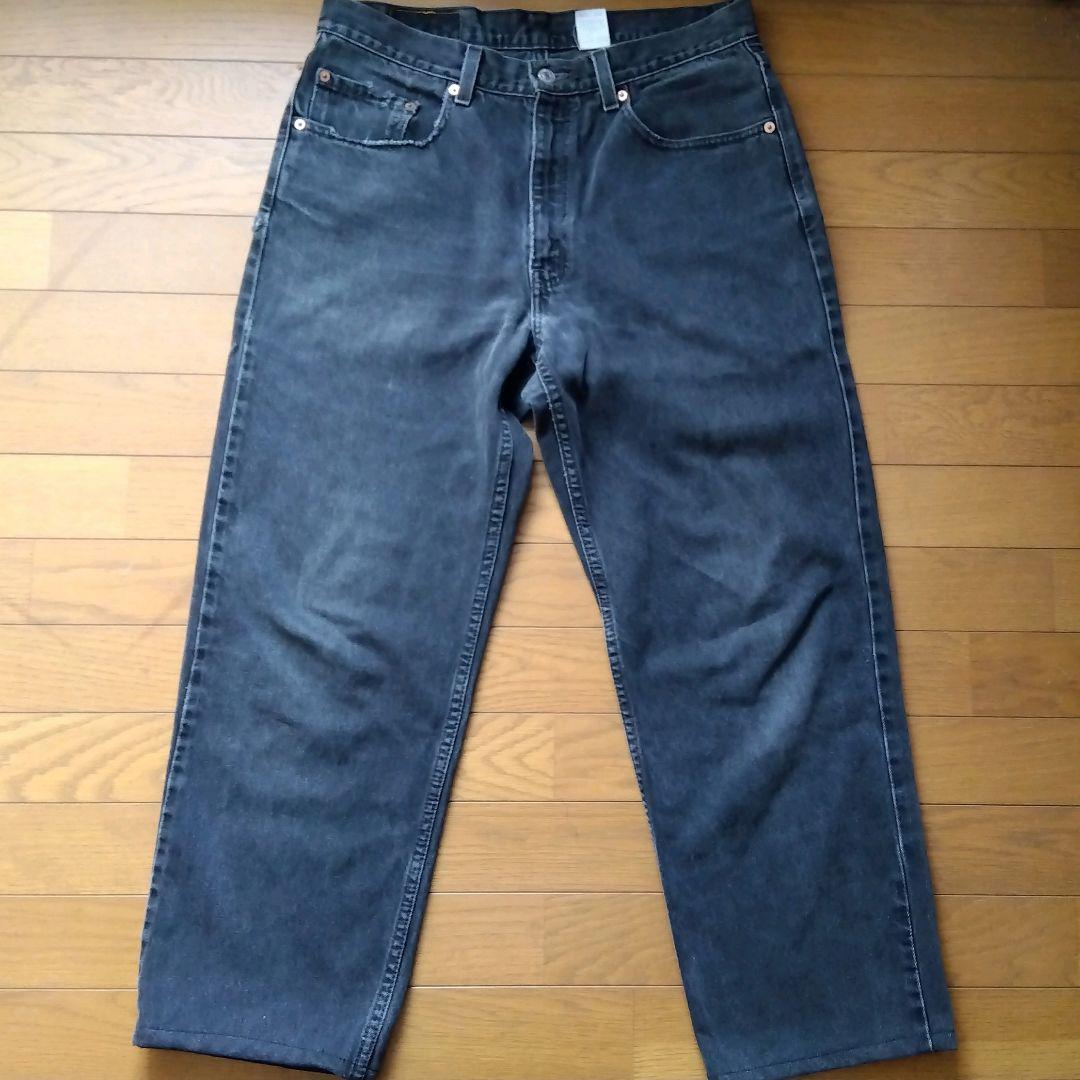 Levi's リーバイス550ブラック デニムパンツ フェード メキシコ製w34