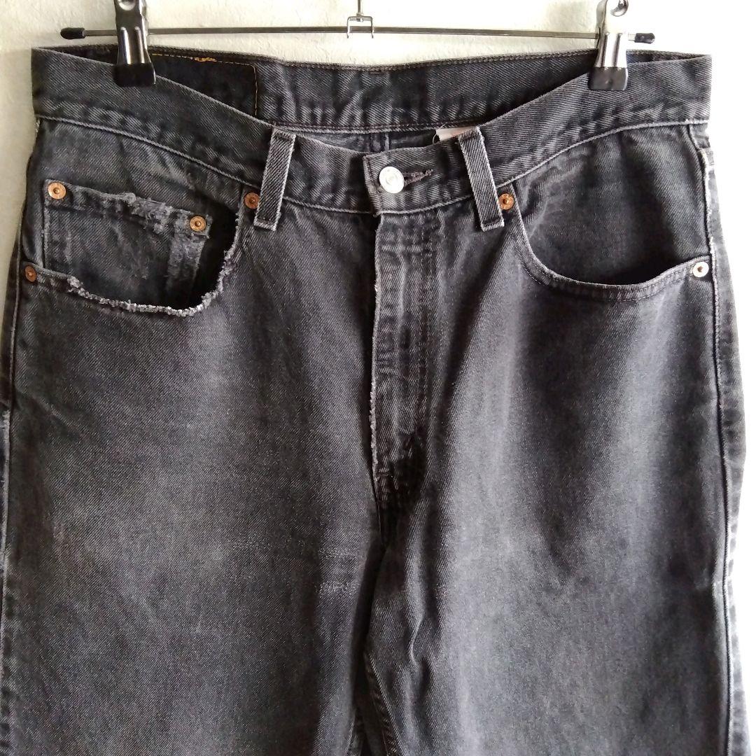 Levi's リーバイス550ブラック デニムパンツ フェード メキシコ製w34