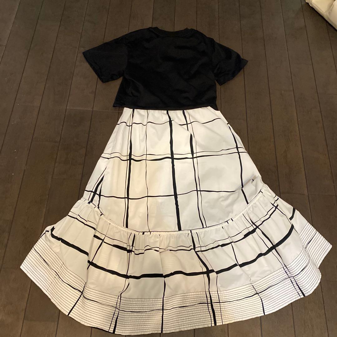 美品　フィリップリム　半袖ロングワンピース