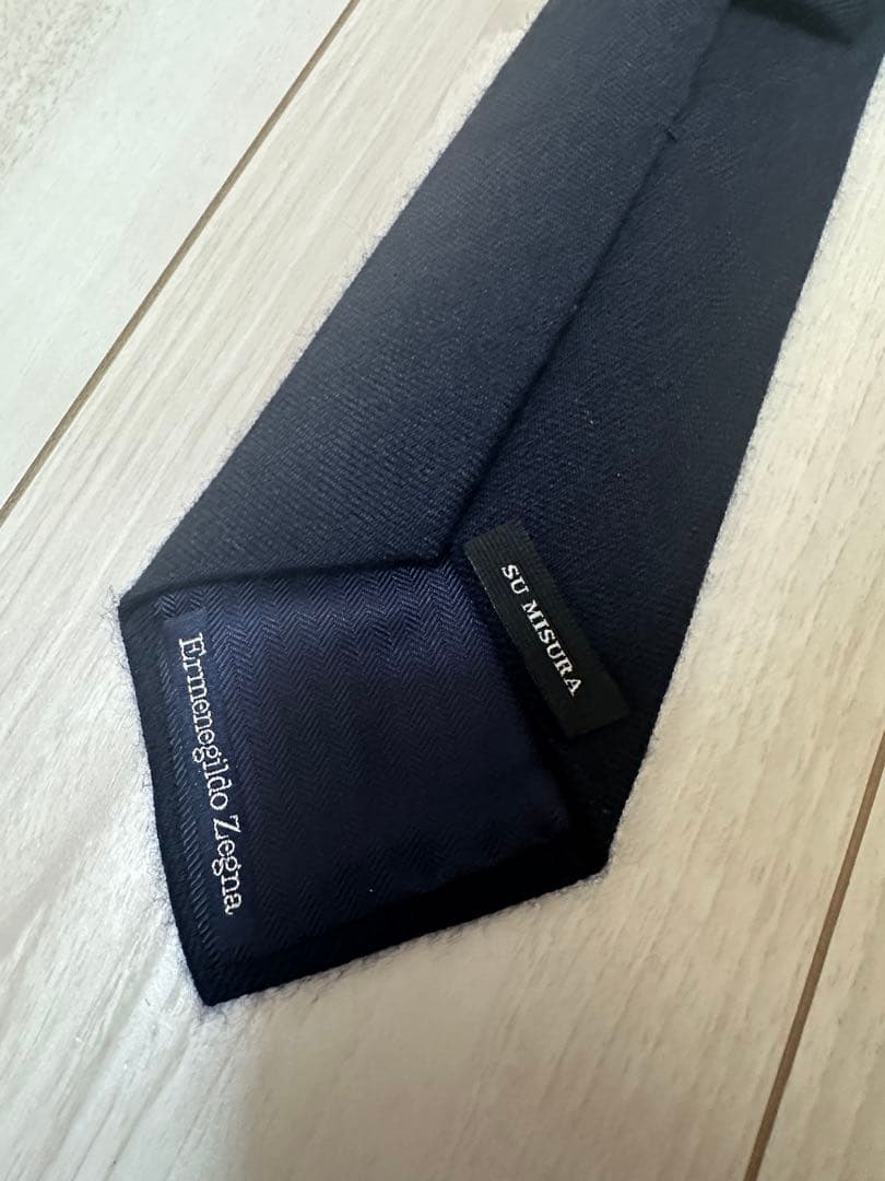 Ermenegildo Zegna ゼニアのカシミア ネクタイ！ネイビーソリッド