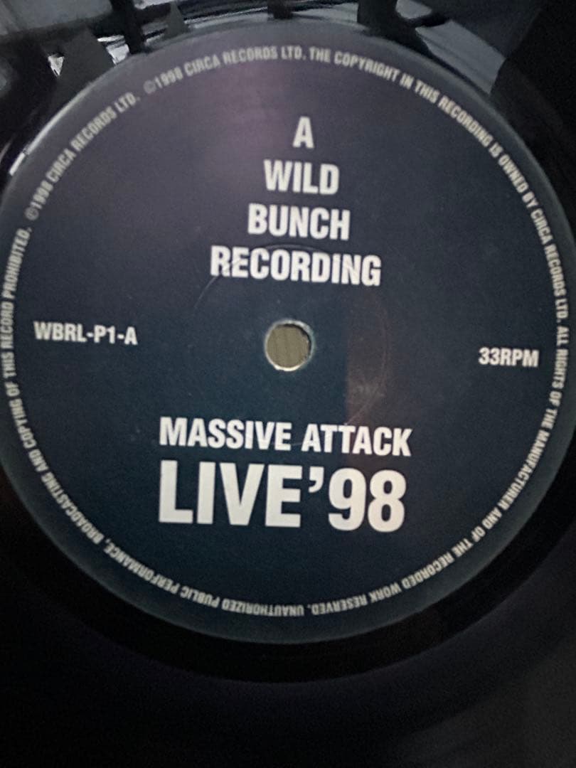 Massive Attack LIVE'98 レコード ※おまけ付き