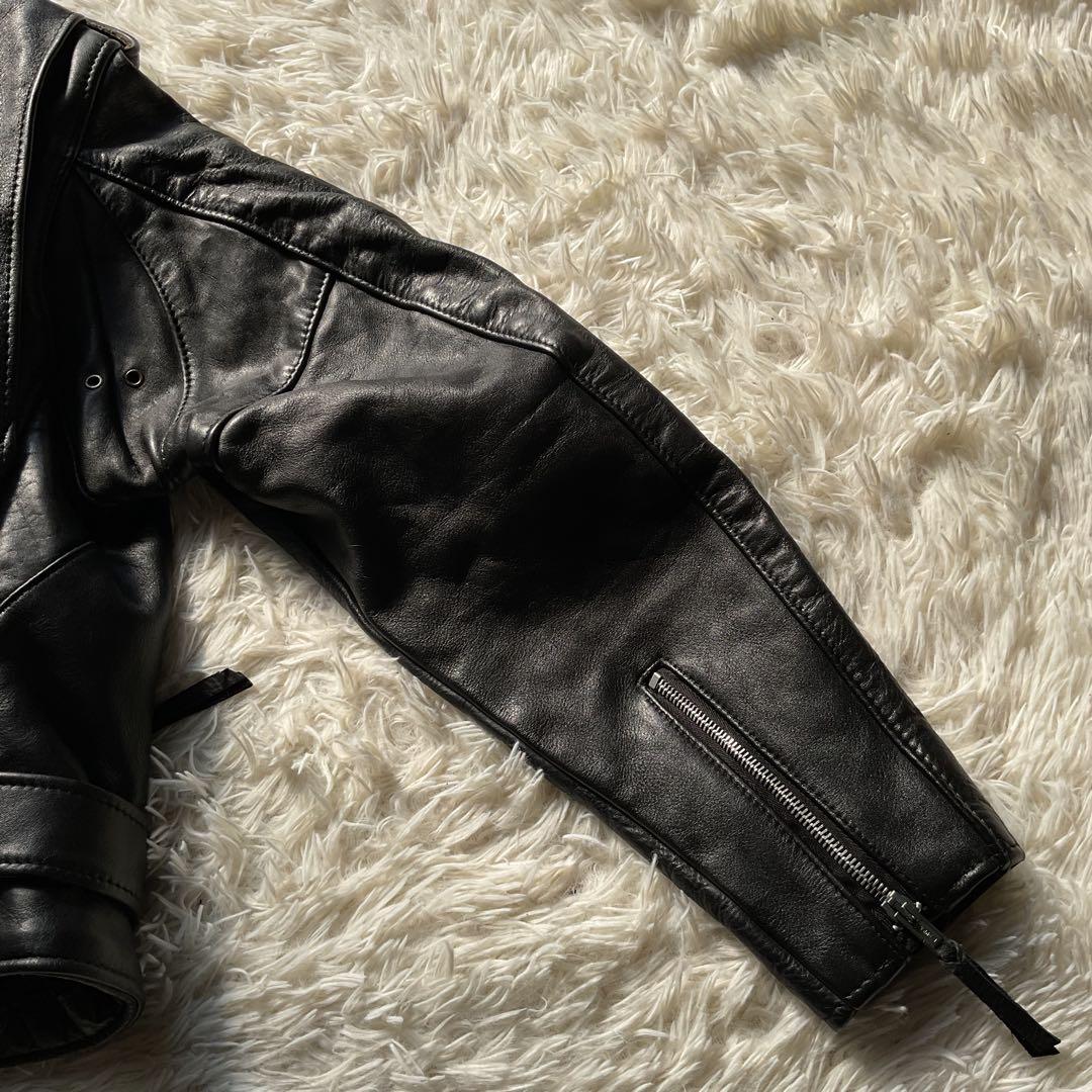 米国製✨schott 618 レザージャケット　ダブルライダース 46 ブラック